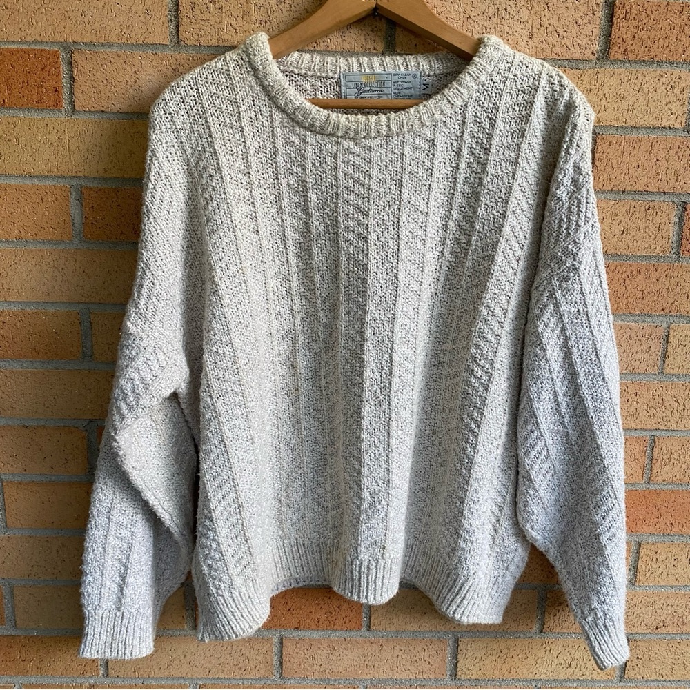 Irish Linen Collection Gaeltarra Beachy Minimalist Beige Sweater